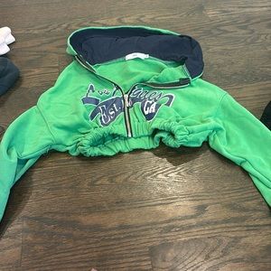 Adika cropped hoodie green size XS